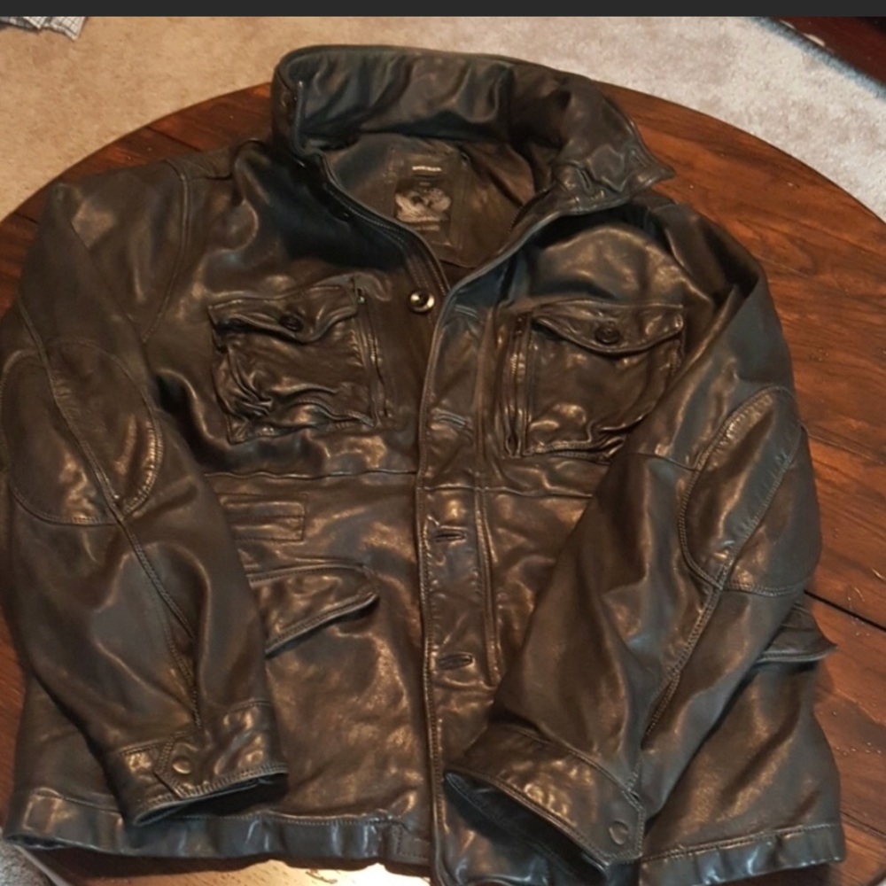 XL Leather Diesel Jacket